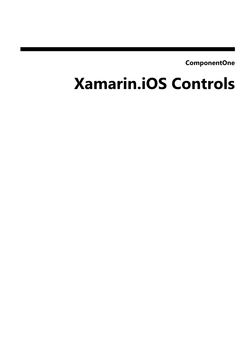 Xamarin.Ios Controls