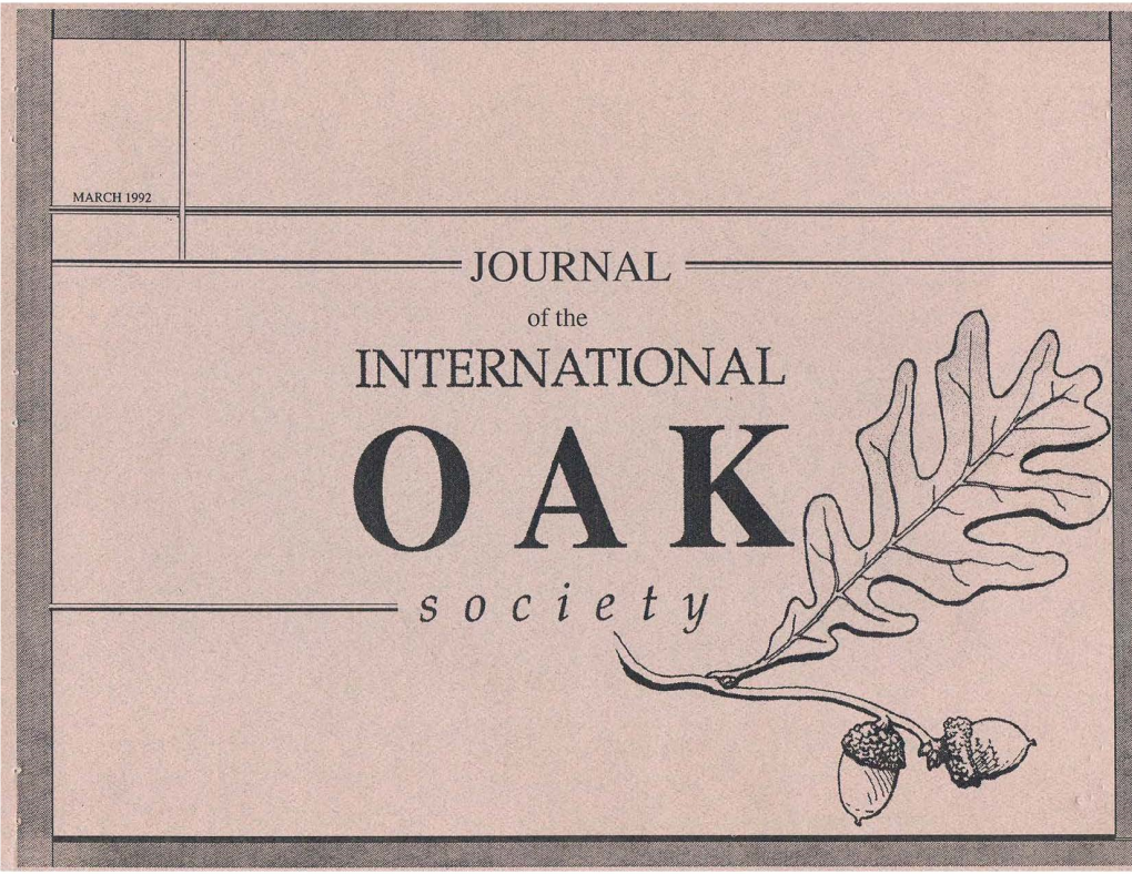 The Journal of the International Oak