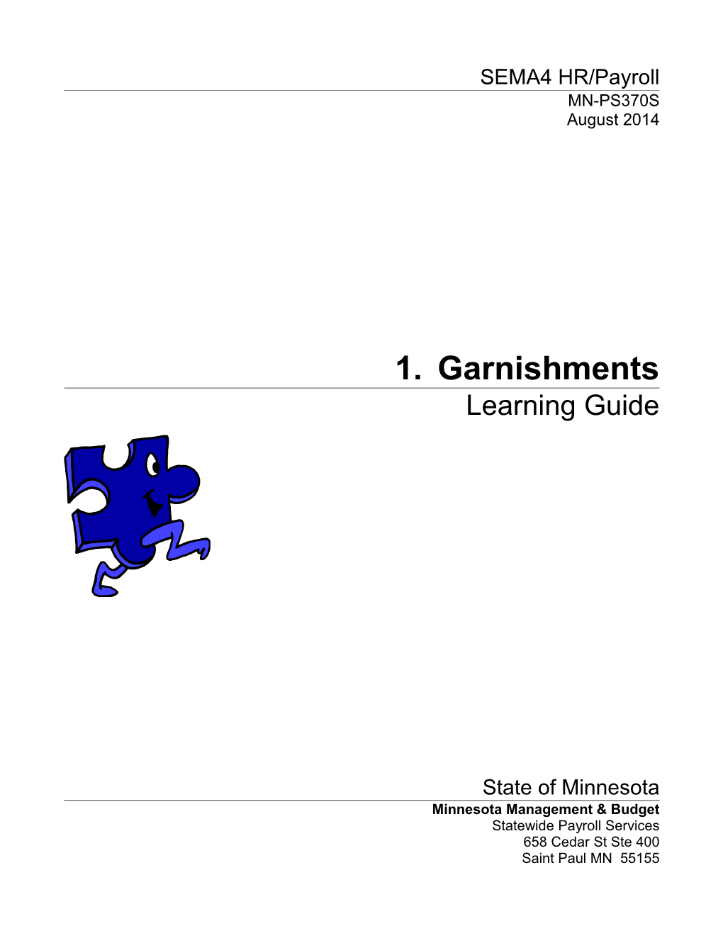 LEARNING GUIDE: Garnishments