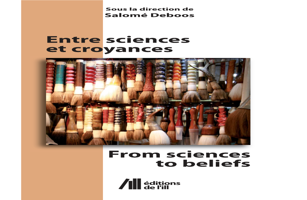 Entre Sciences Et Croyances from Sciences to Beliefs