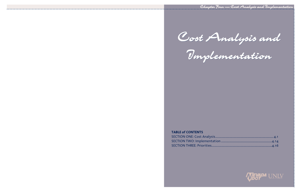 Cost Analysis and Implementation