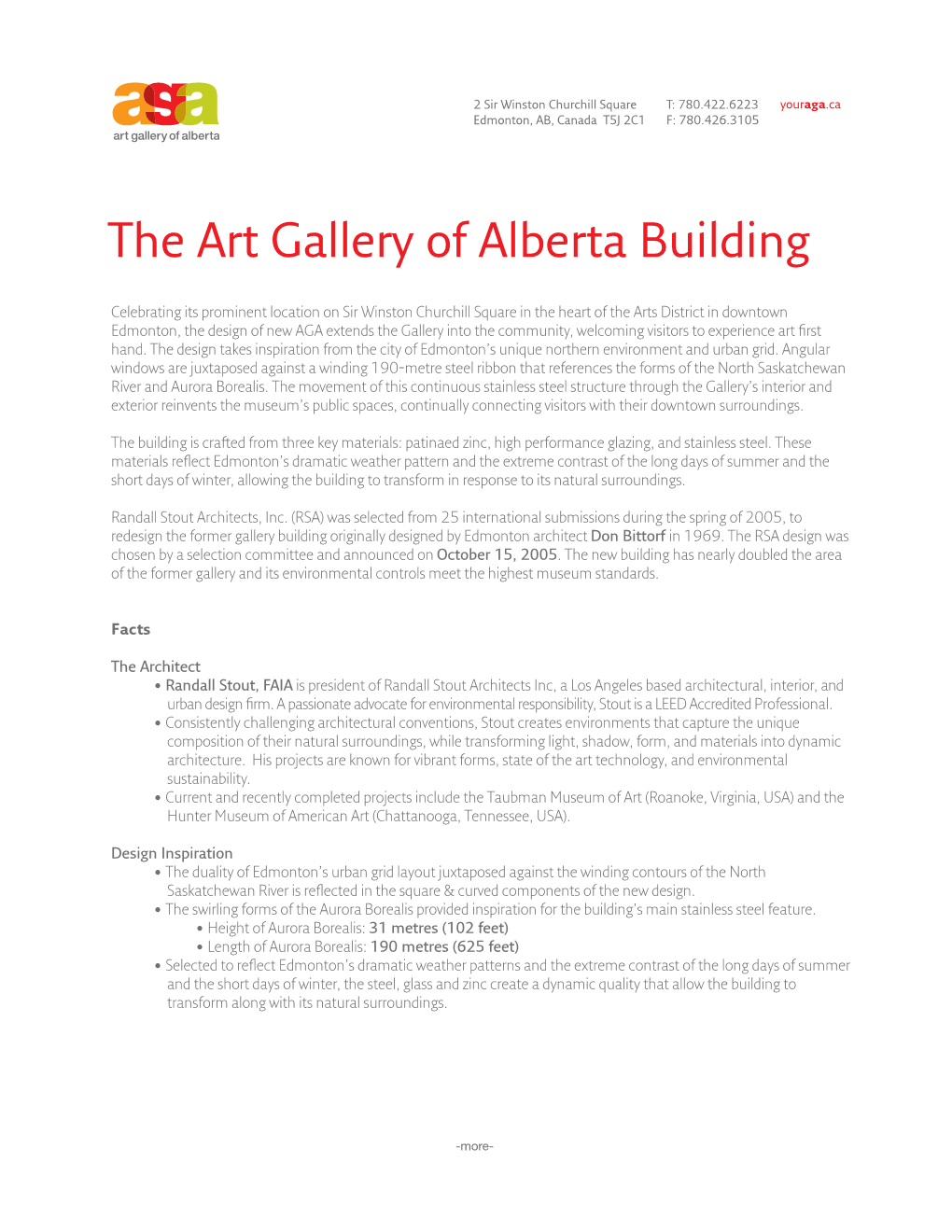 The Art Gallery of Alberta Building