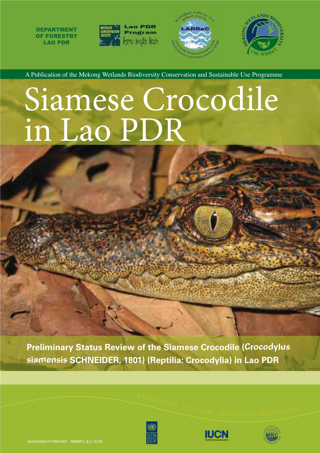 Siamese Crocodile in Lao PDR