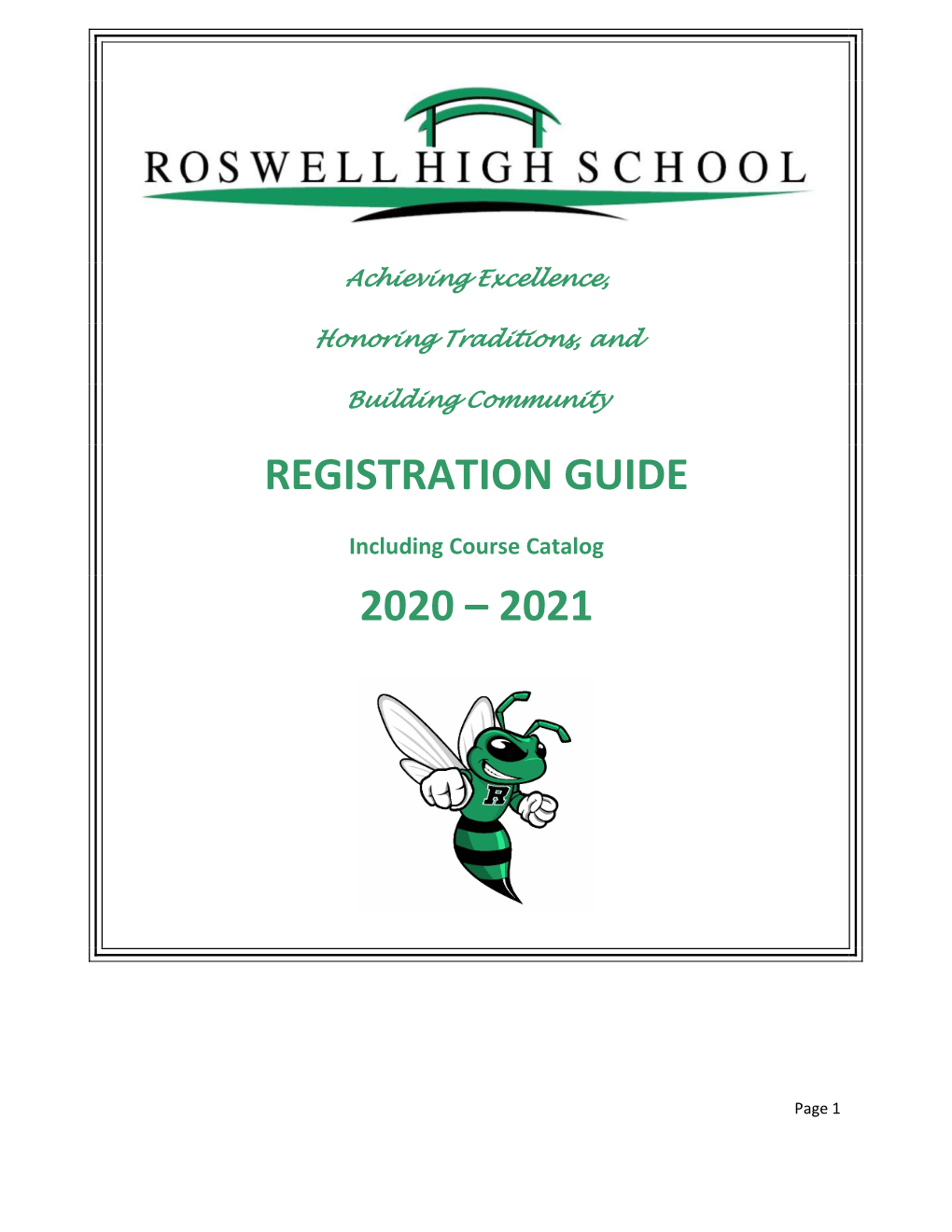 Course Catalog 2020-2021