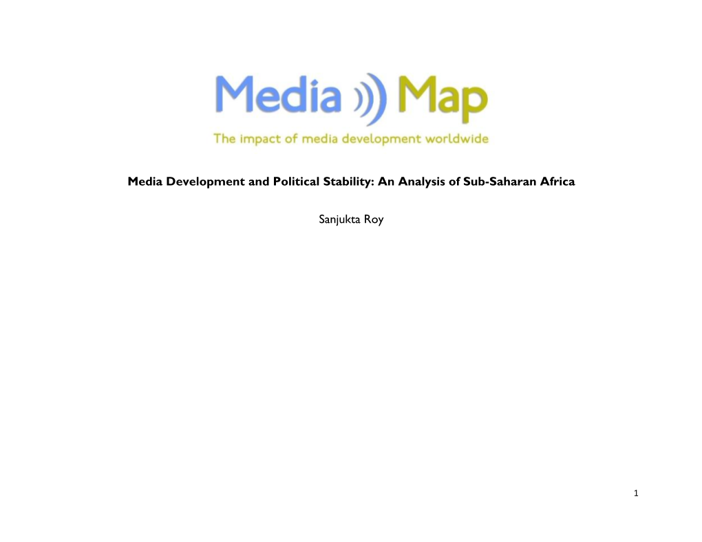 Media Development and Political Stability: an Analysis of Sub-Saharan Africa