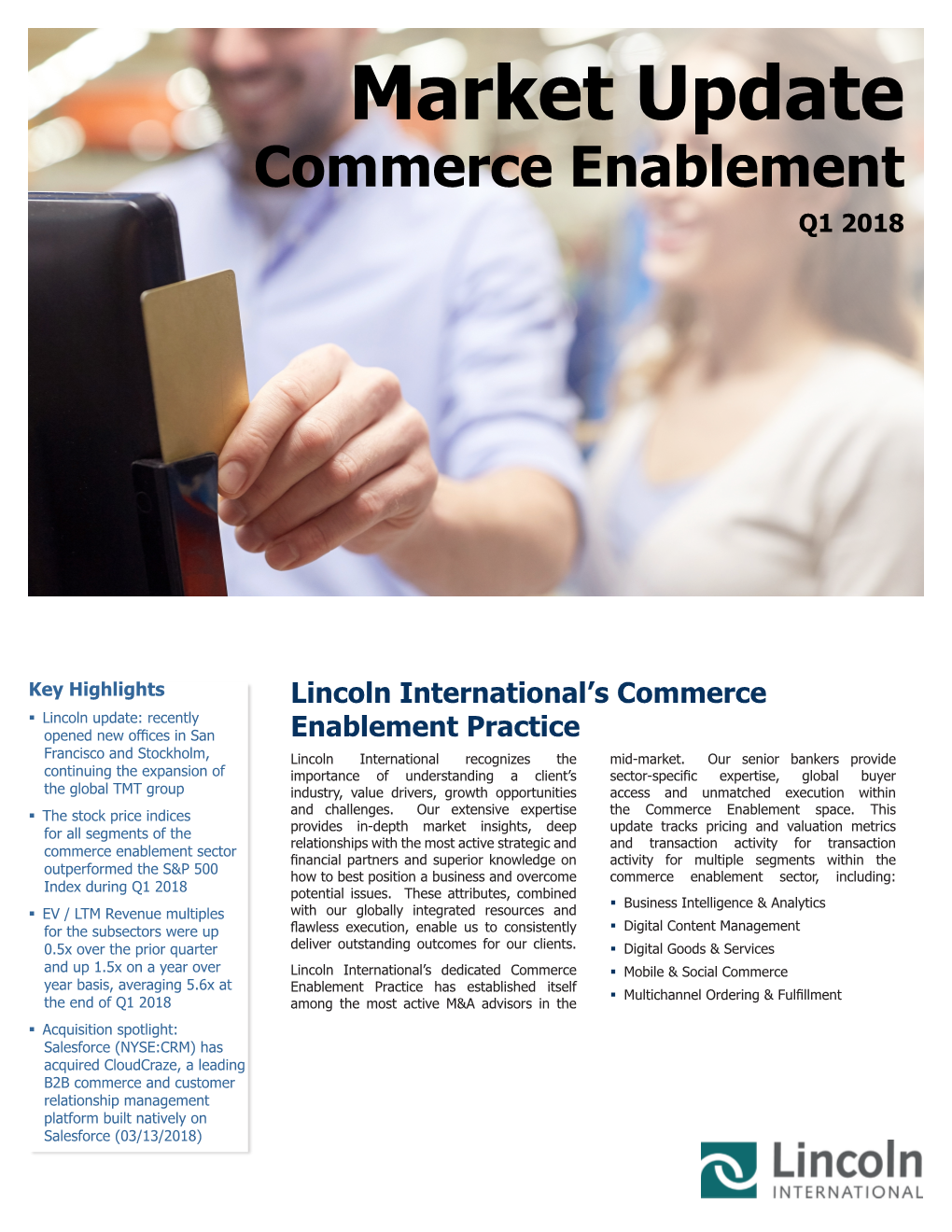 Market Update Commerce Enablement Q1 2018