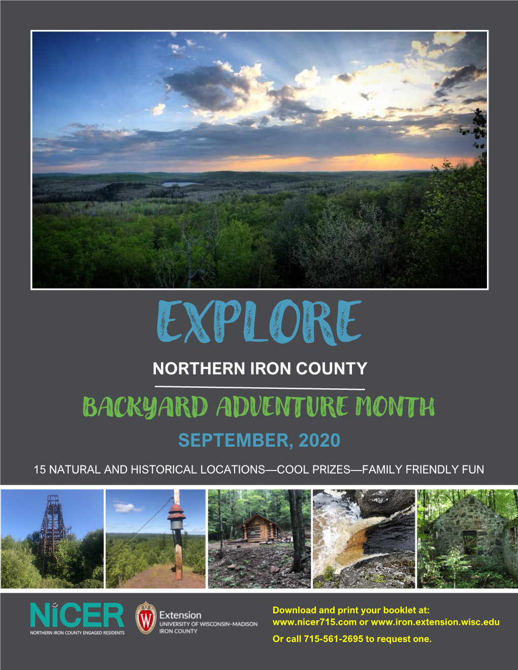 Explore Northern Iron County Backyard Adventure Month.Pdf