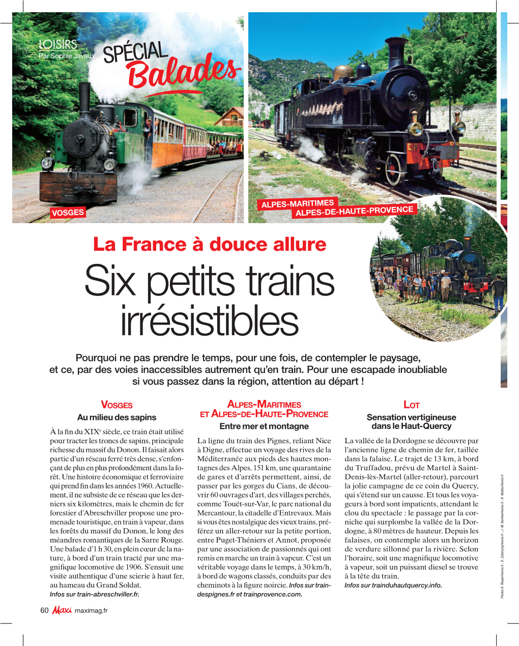 Six Petits Trains Irrésistibles Pourquoi Ne Pas Prendre Le Temps, Pour Une Fois, De Contempler Le Paysage, Et Ce, Par Des Voies Inaccessibles Autrement Qu’En Train