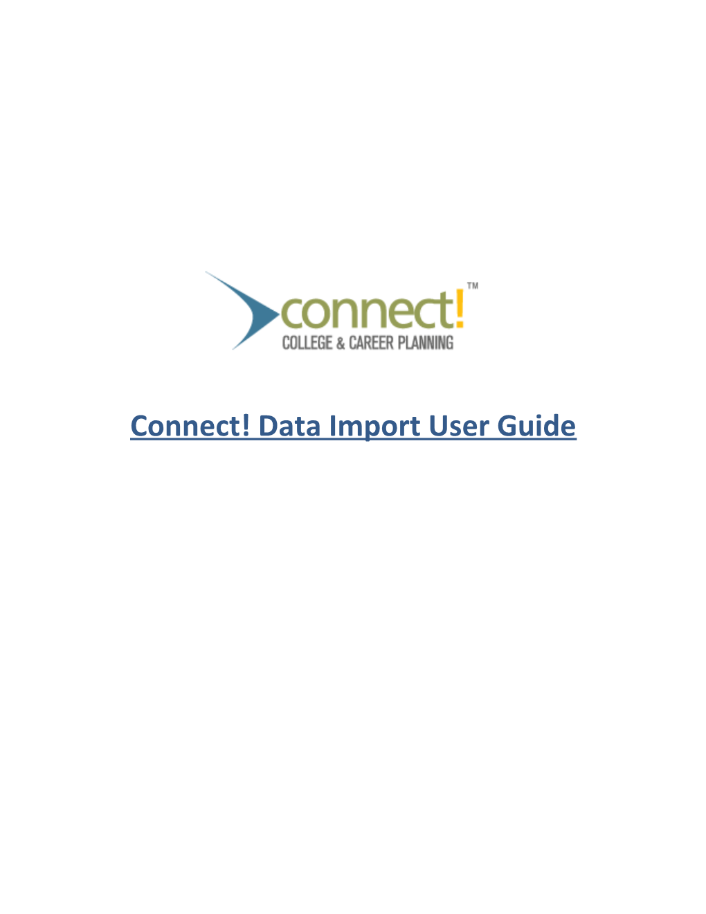 Connect! Data Import User Guide