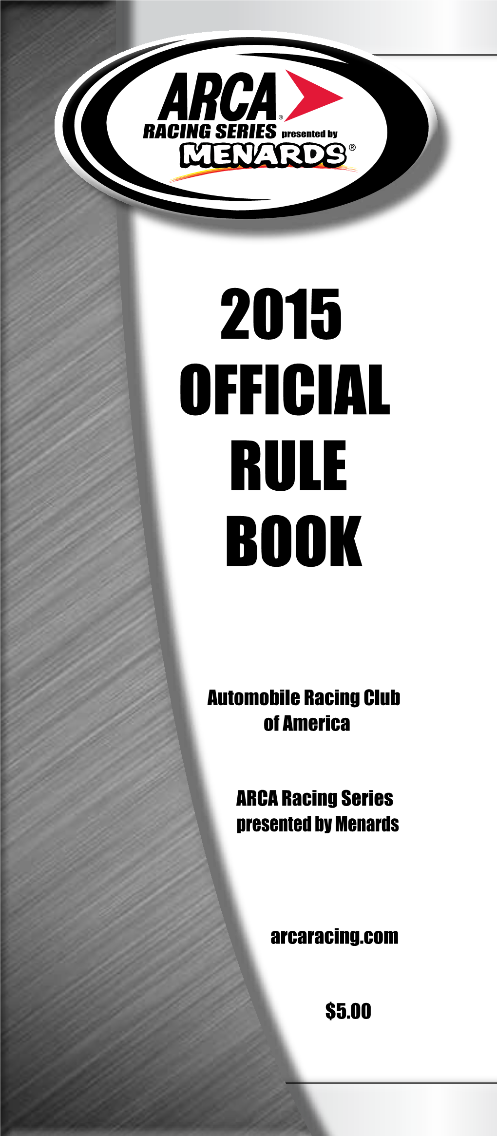 2015 Official Rule Book