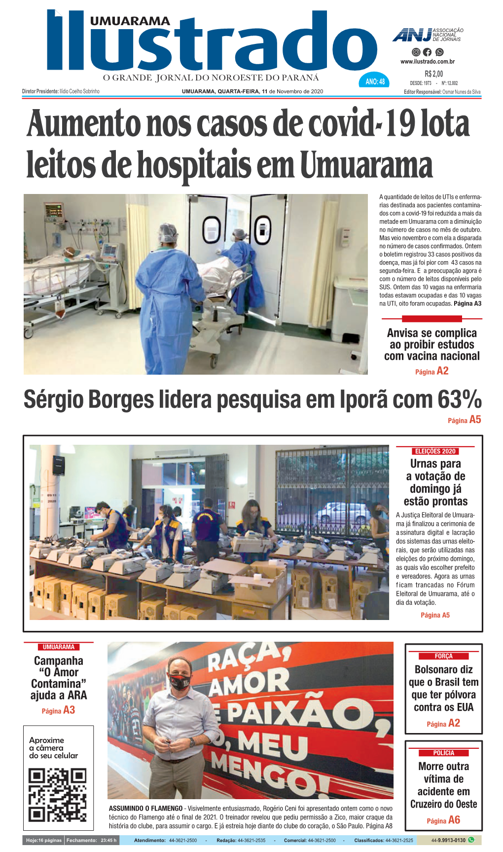 Sérgio Borges Lidera Pesquisa Em Iporã Com 63% Página A5