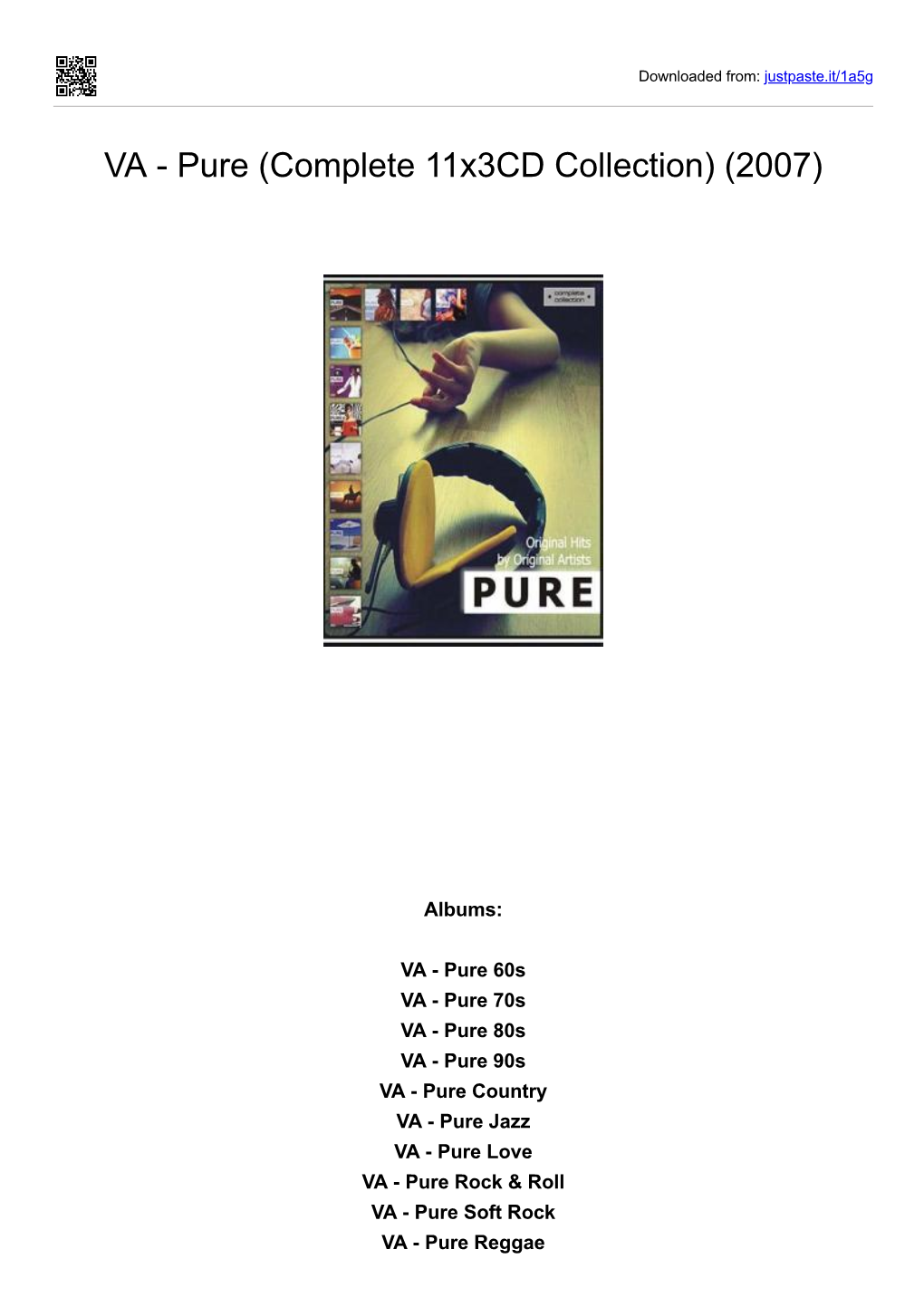 VA - Pure (Complete 11X3cd Collection) (2007)