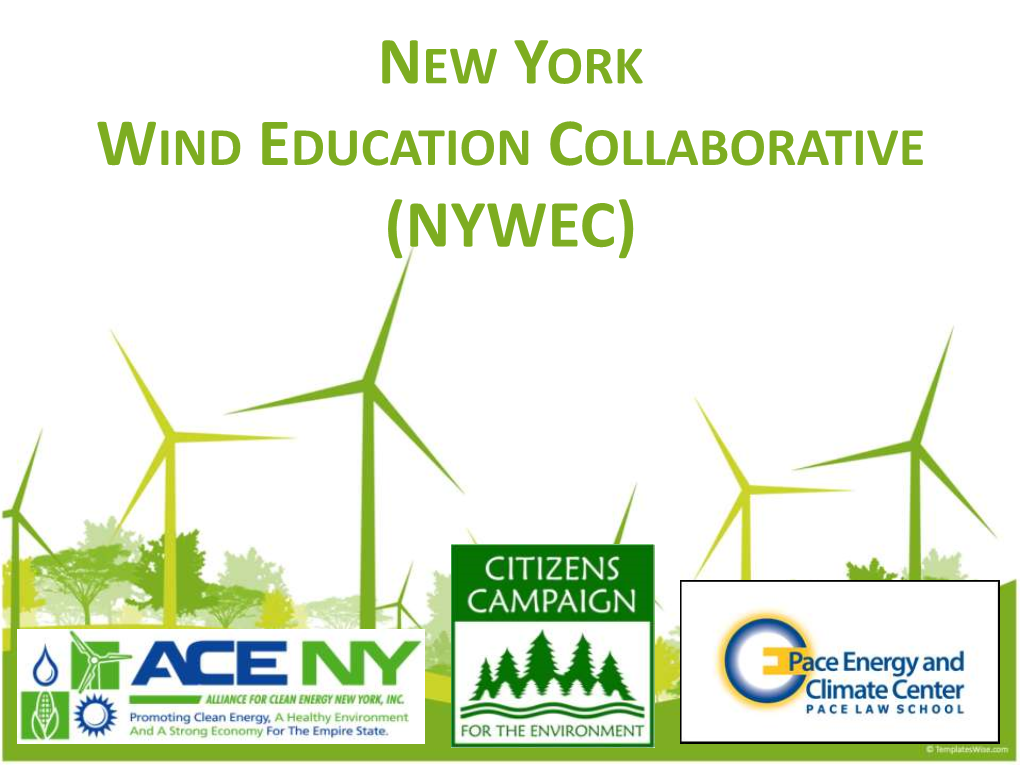 Wind Energy in New York State