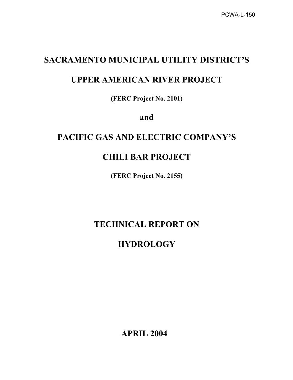 Sacramento Municipal Utility District's Upper American