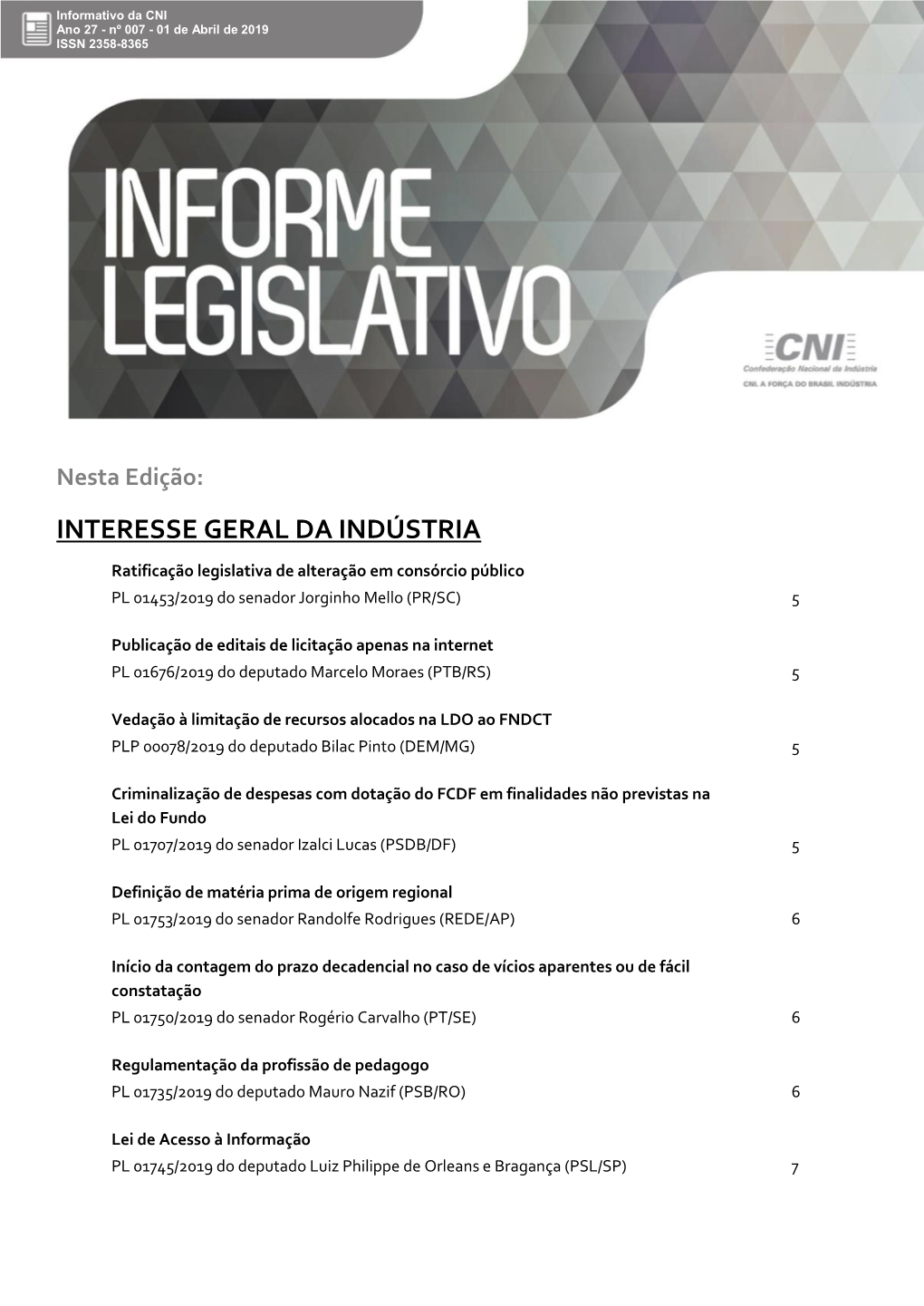 Interesse Geral Da Indústria