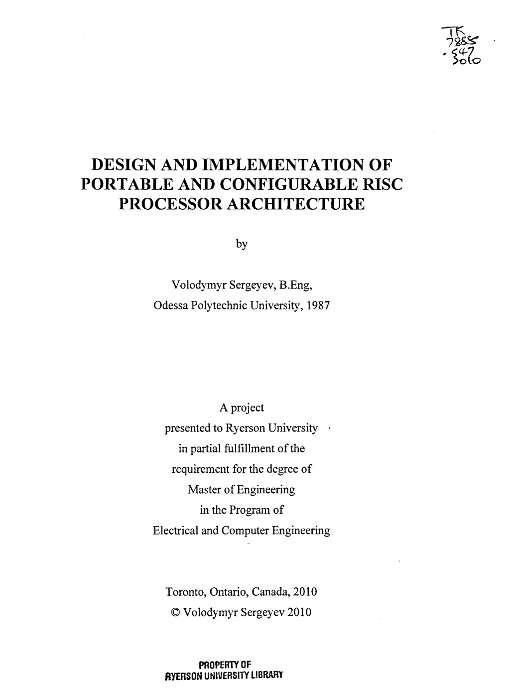 Design and Implementation of Portable and Configurable Risc Processor Architecture