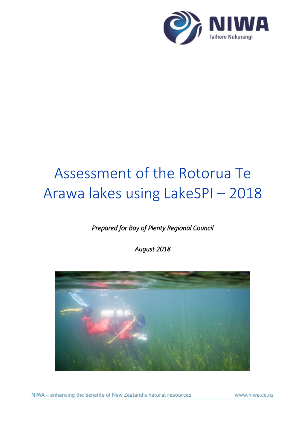 Assessment of the Rotorua Te Arawa Lakes Using Lakespi – 2018