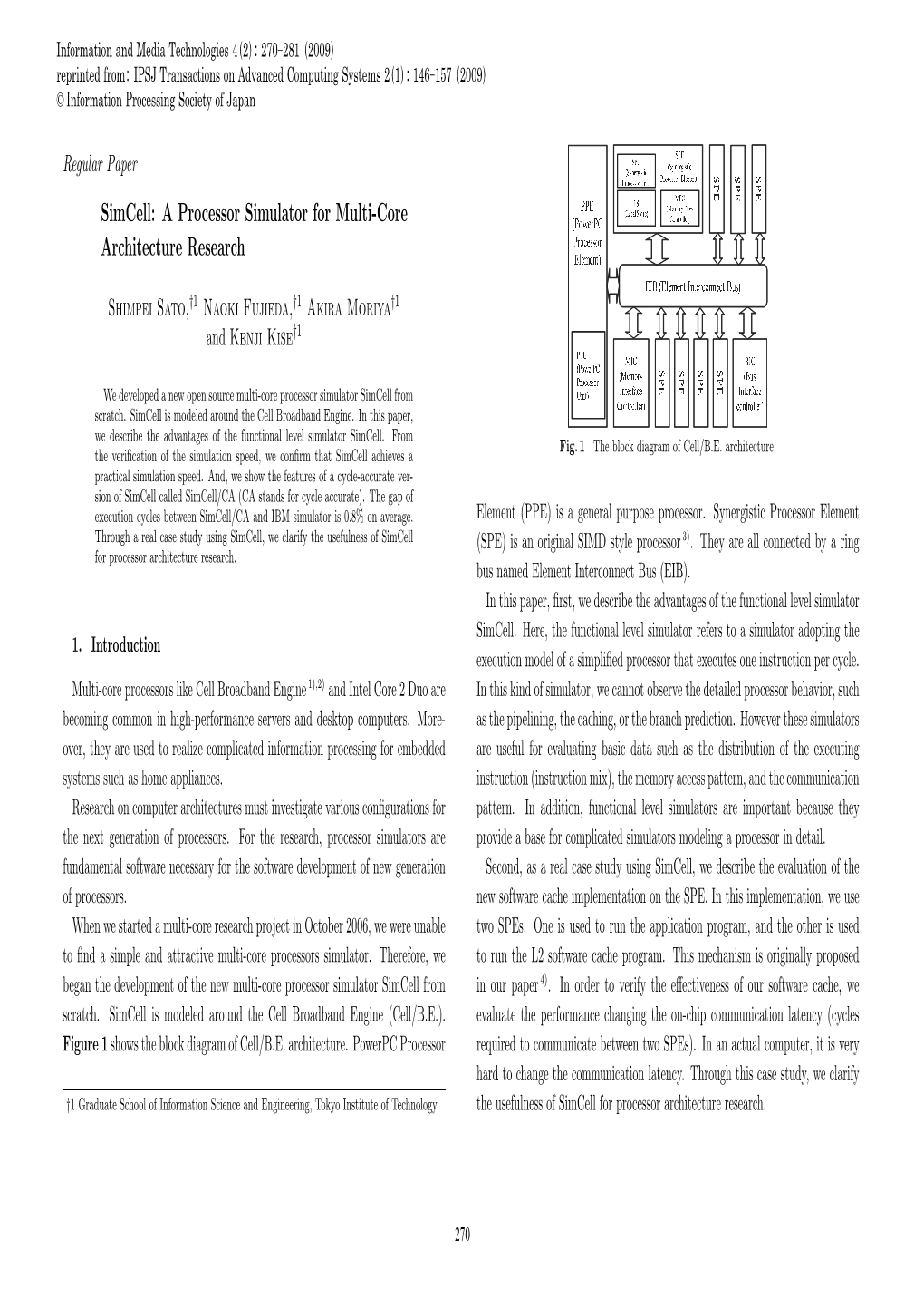 A Processor Simulator for Multi-Core Architecture Research