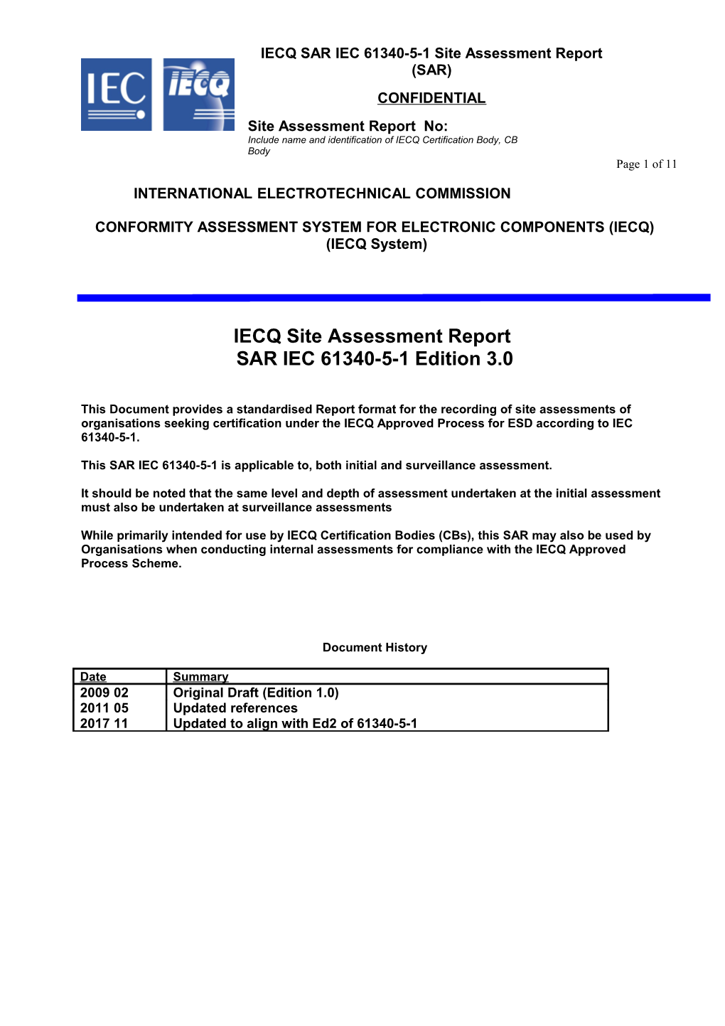 Conformity Assessment System for Electronic Components (Iecq)