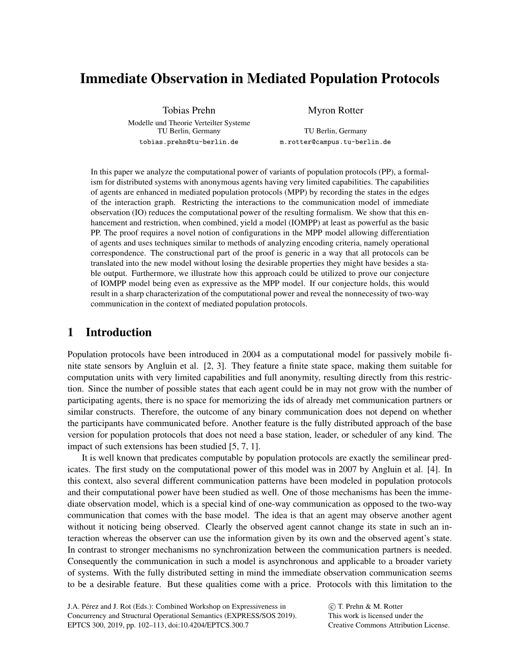 Immediate Observation in Mediated Population Protocols