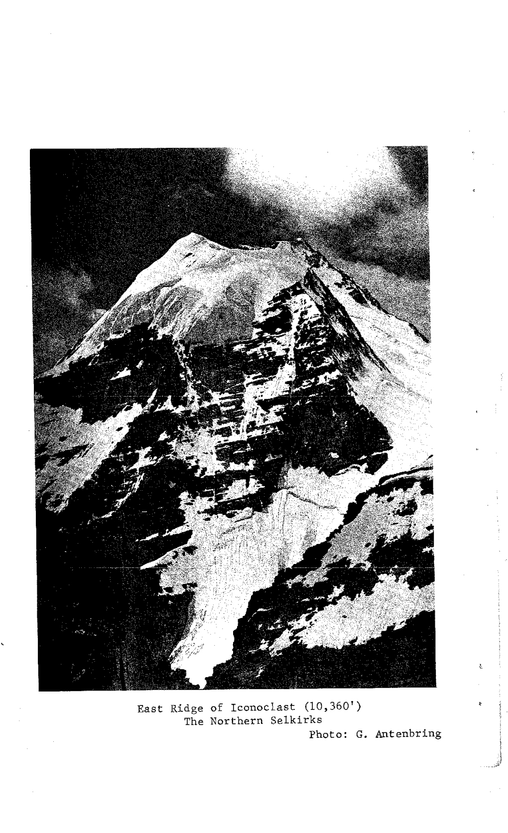 East Ridge of Iconoclast (10,360') the Northern Selkirks Photo: G