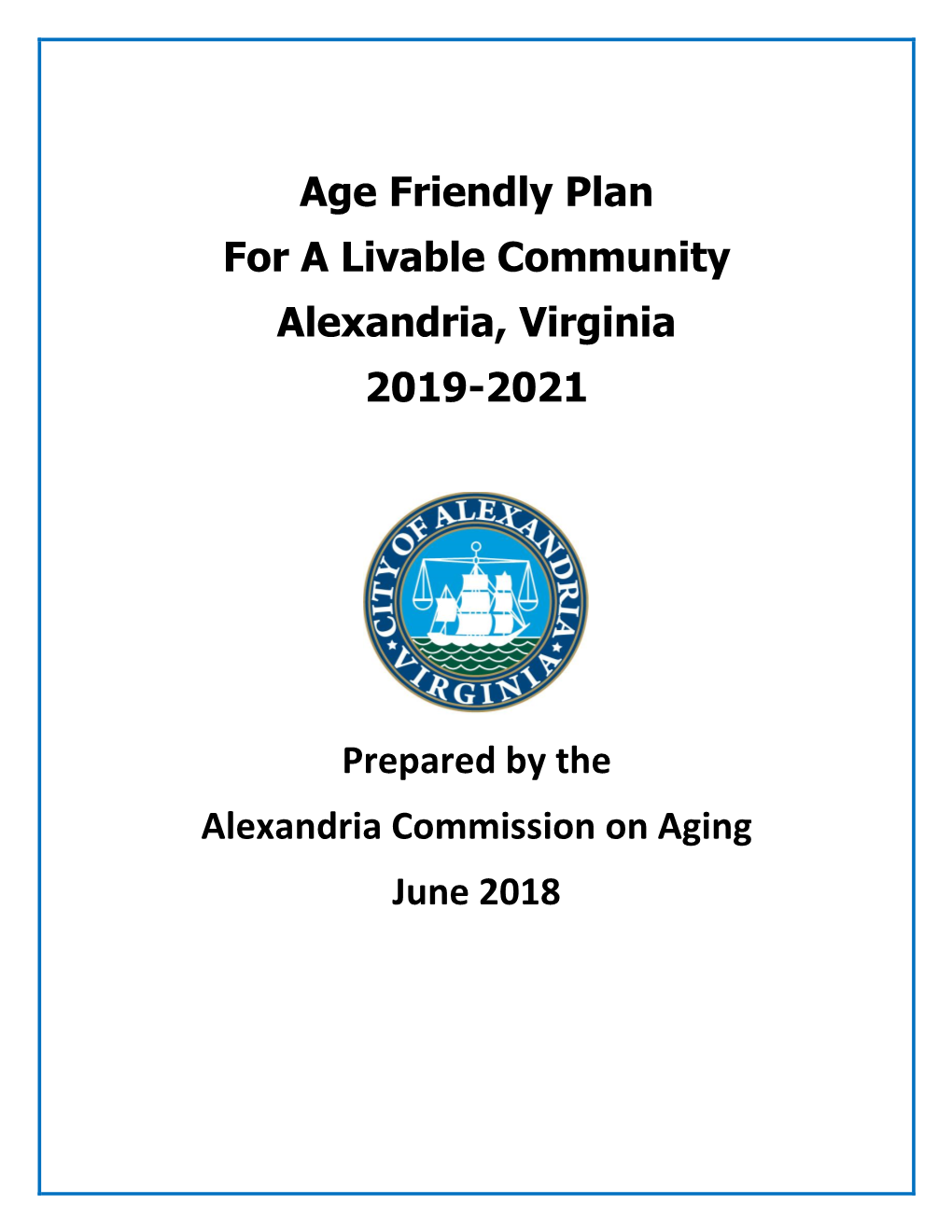 See Alexandria's Age Friendly Community Plan