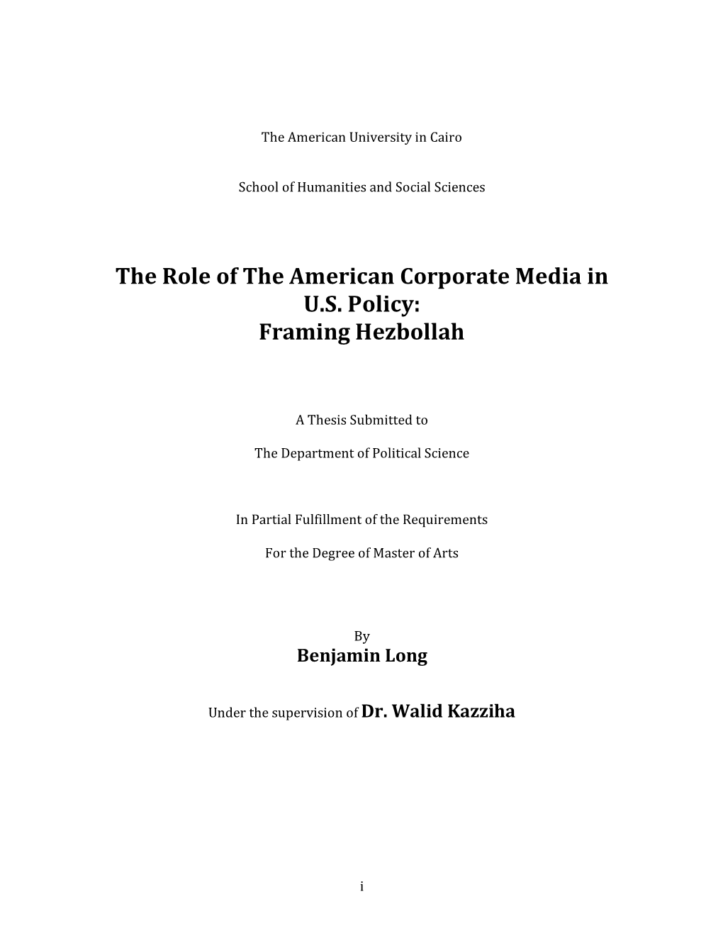 Framing Hezbollah