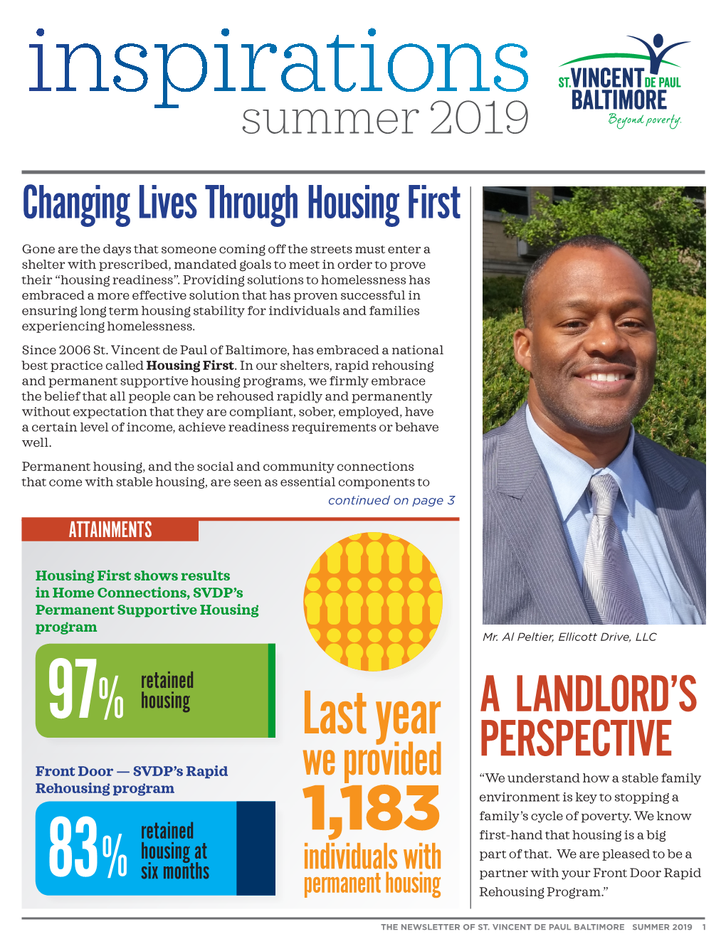 Summer 2019 Changing Lives Through Housing First