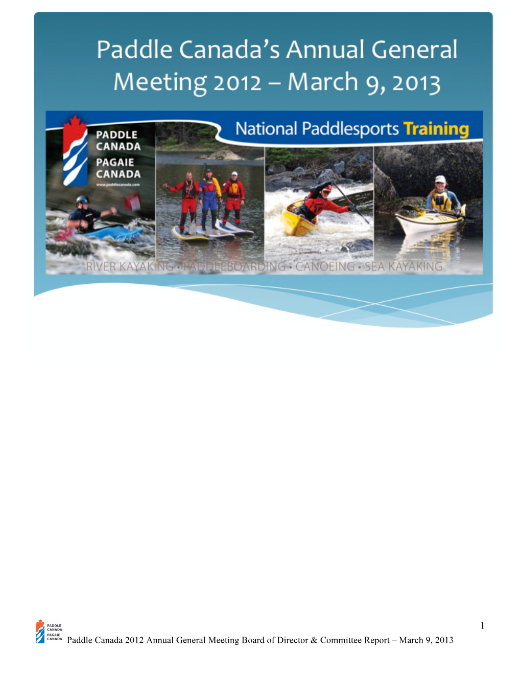 2012 AGM Board of Directors Full Report
