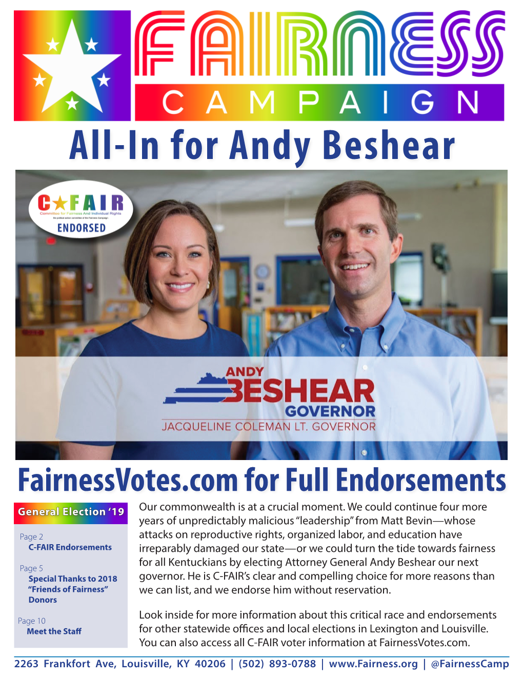 All-In for Andy Beshear VOTE Tuesday, May 21