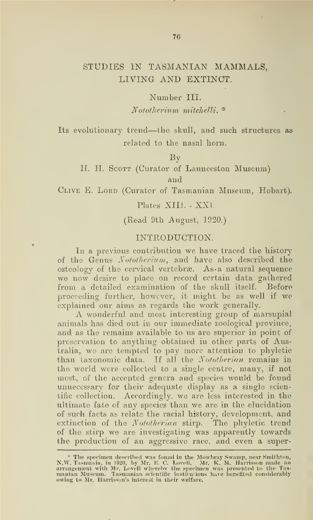 Papers and Proceedings of the Royal Society of Tasmania