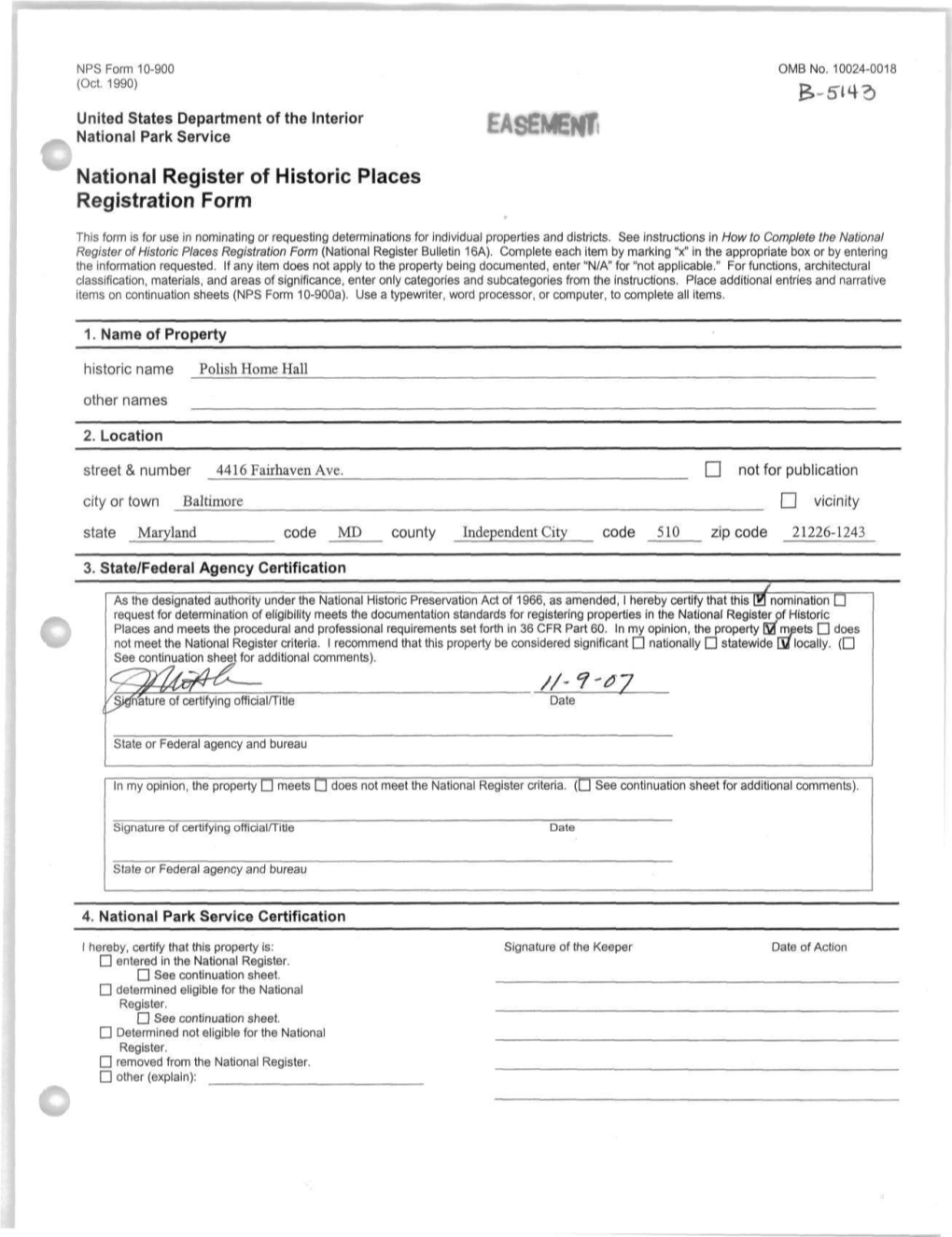 National Register of Historic Places Registration Form