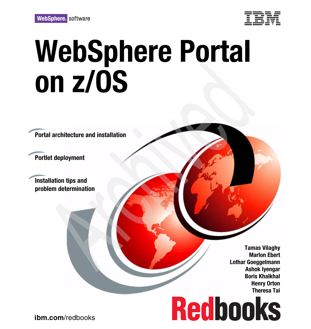 Websphere Portal on Z/OS