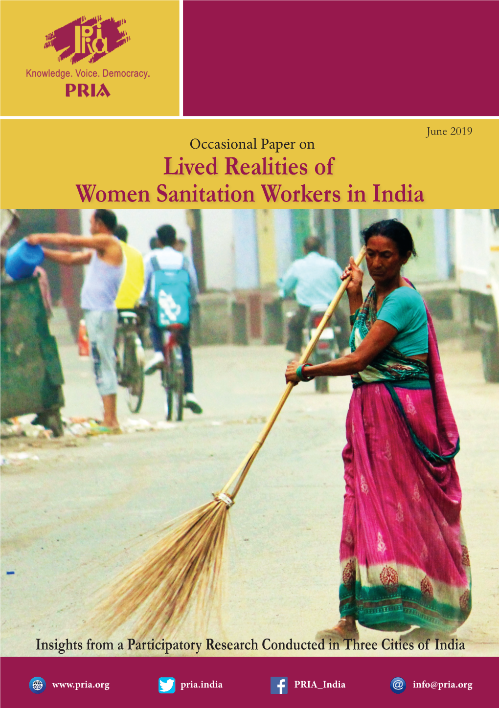 Lived Realities of Women Sanitation Workers in India