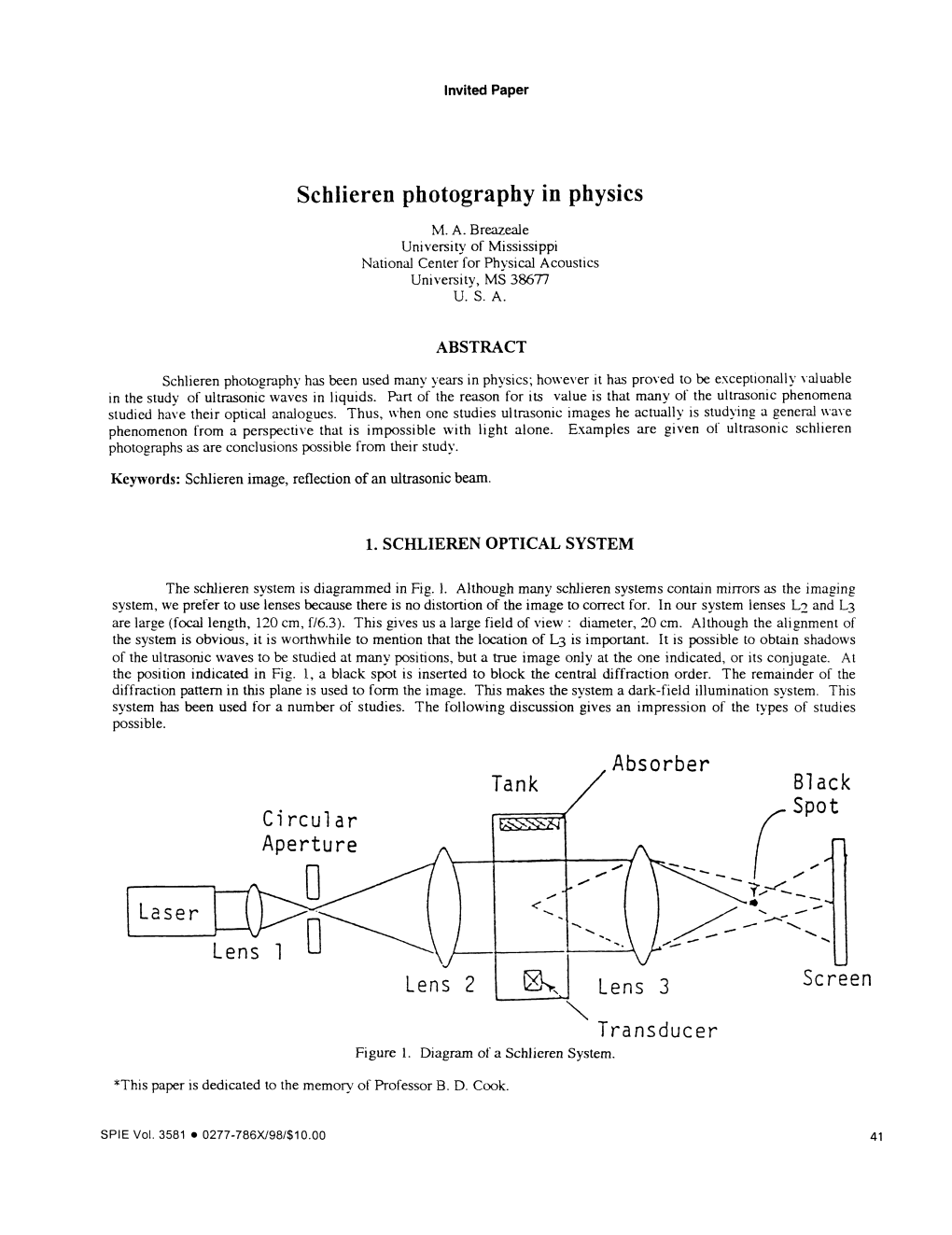 Schlieren Photography in Physics Aperture