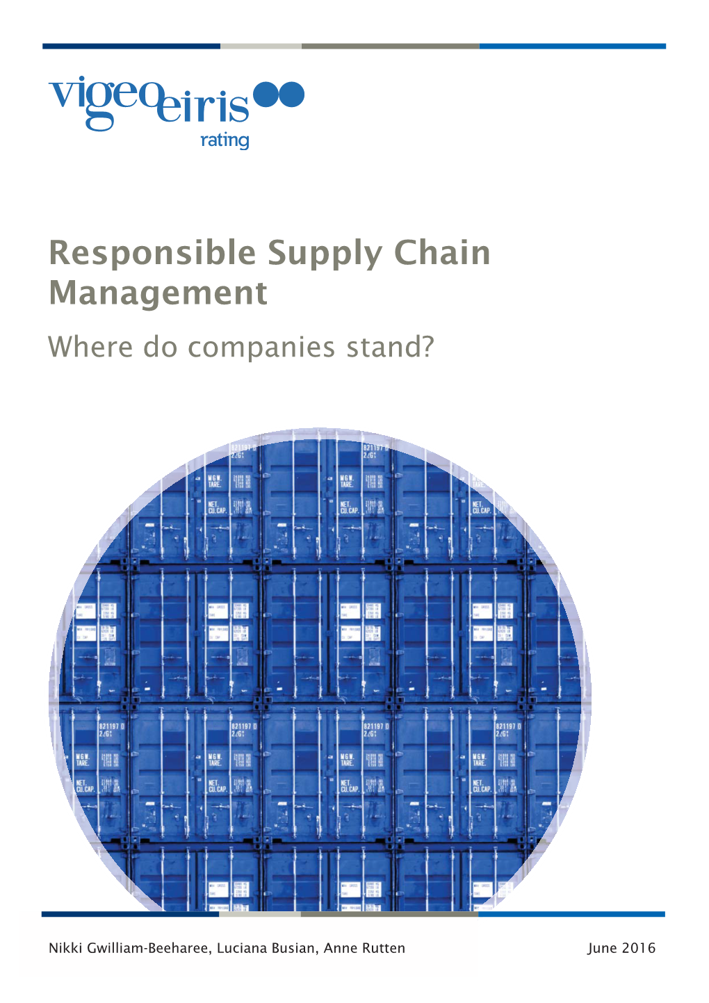 Responsible Supply Chain Management Where Do Companies Stand?