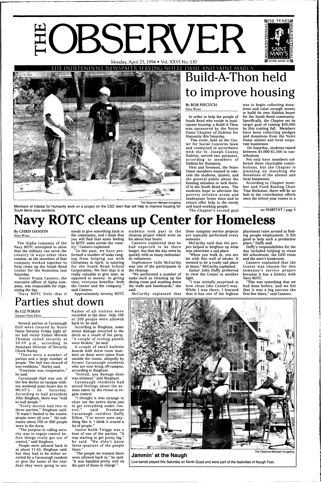 Navy ROTC Cleans up Center for Homeless