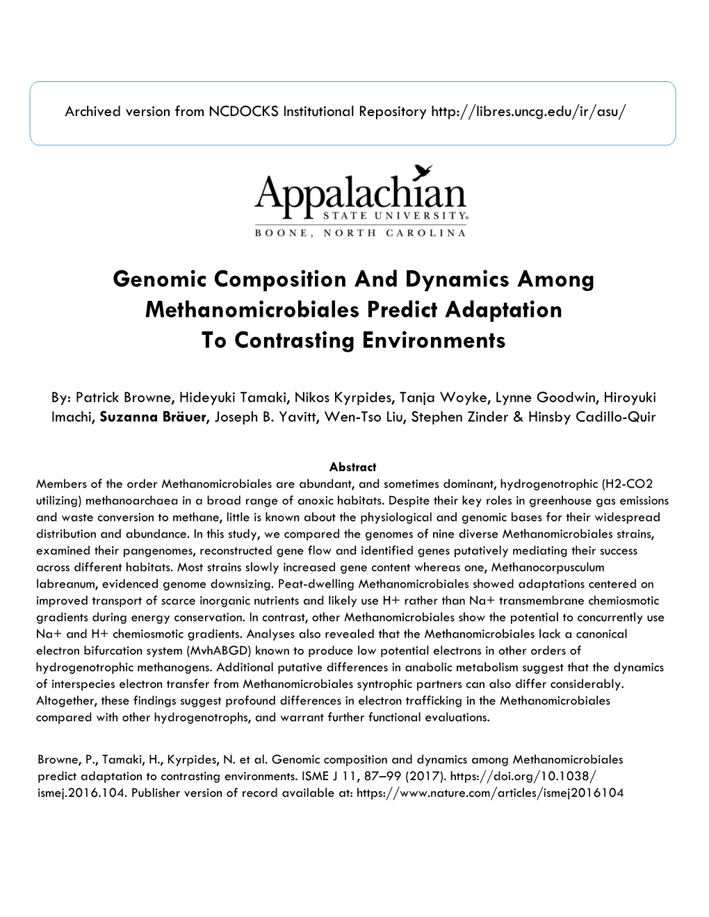 Genomic Composition and Dynamics Among Methanomicrobiales Predict Adaptation to Contrasting Environments