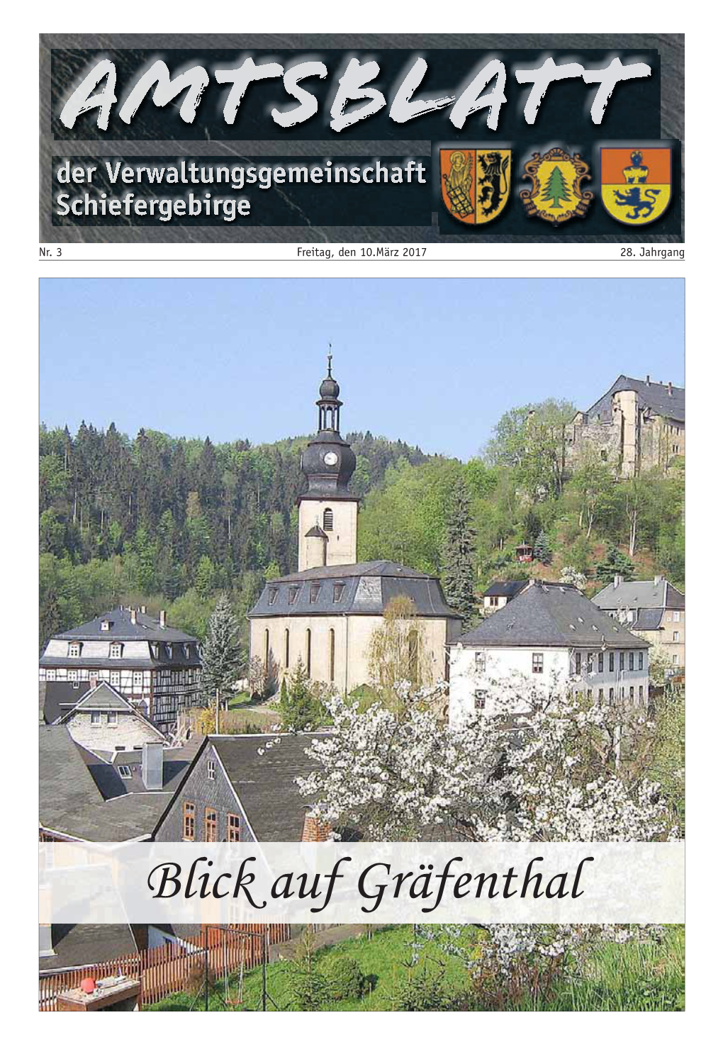 Blick Auf Gräfenthal Amtsblatt Der Verwaltungsgemeinschaft Schiefergebirge - 2 - Nr