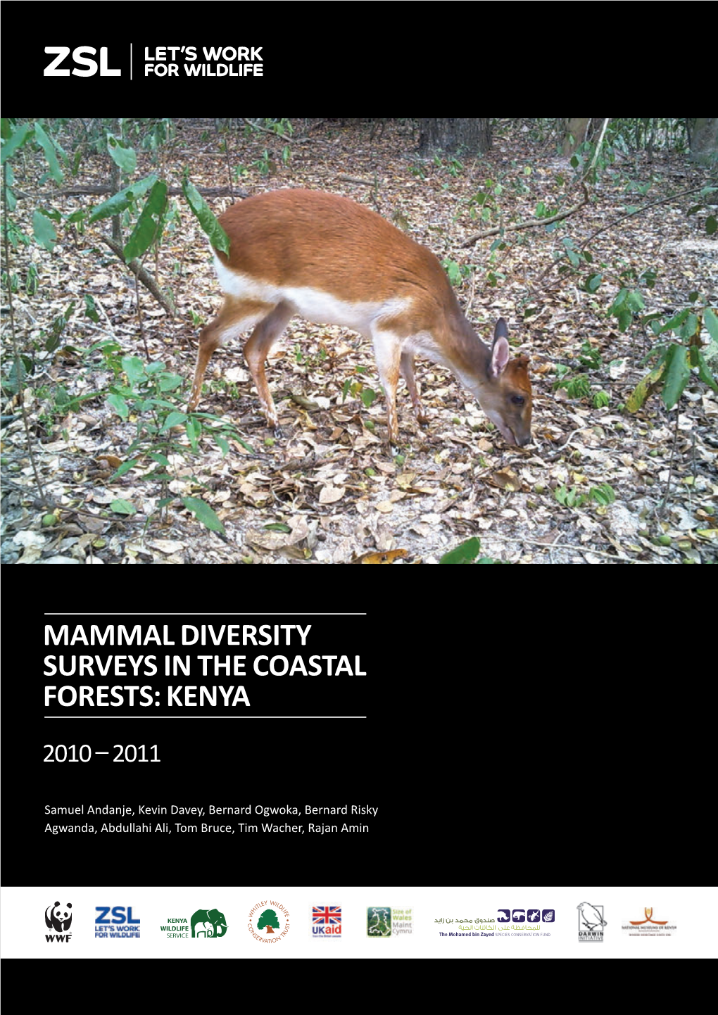 Mammal Diversity Surveys in the Coastal Forests: Kenya