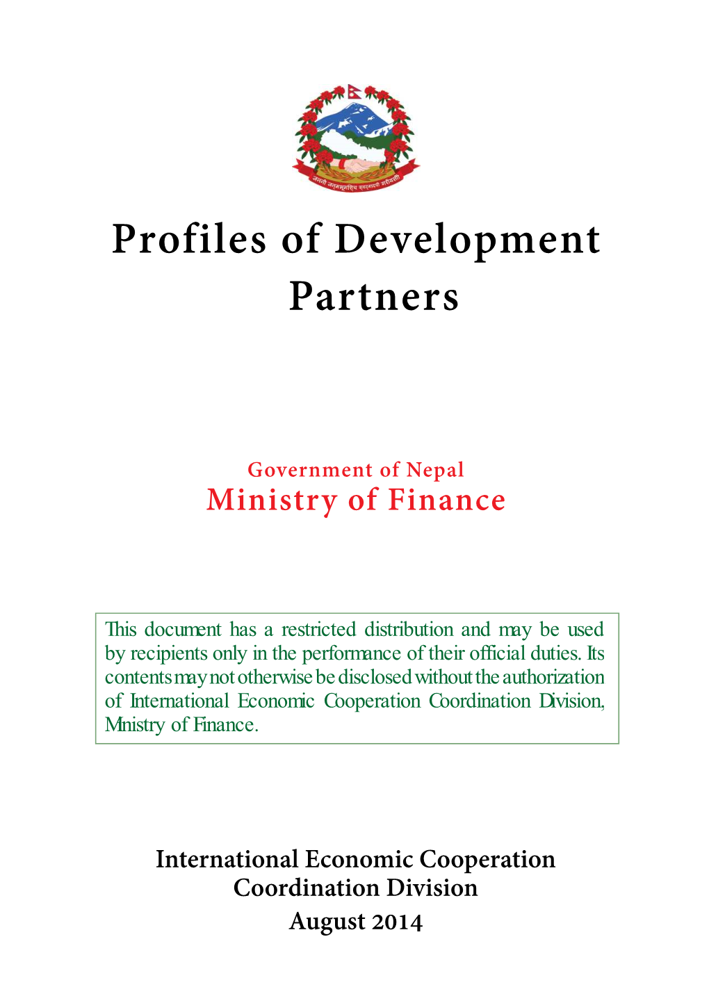 Profiles of Development Partners