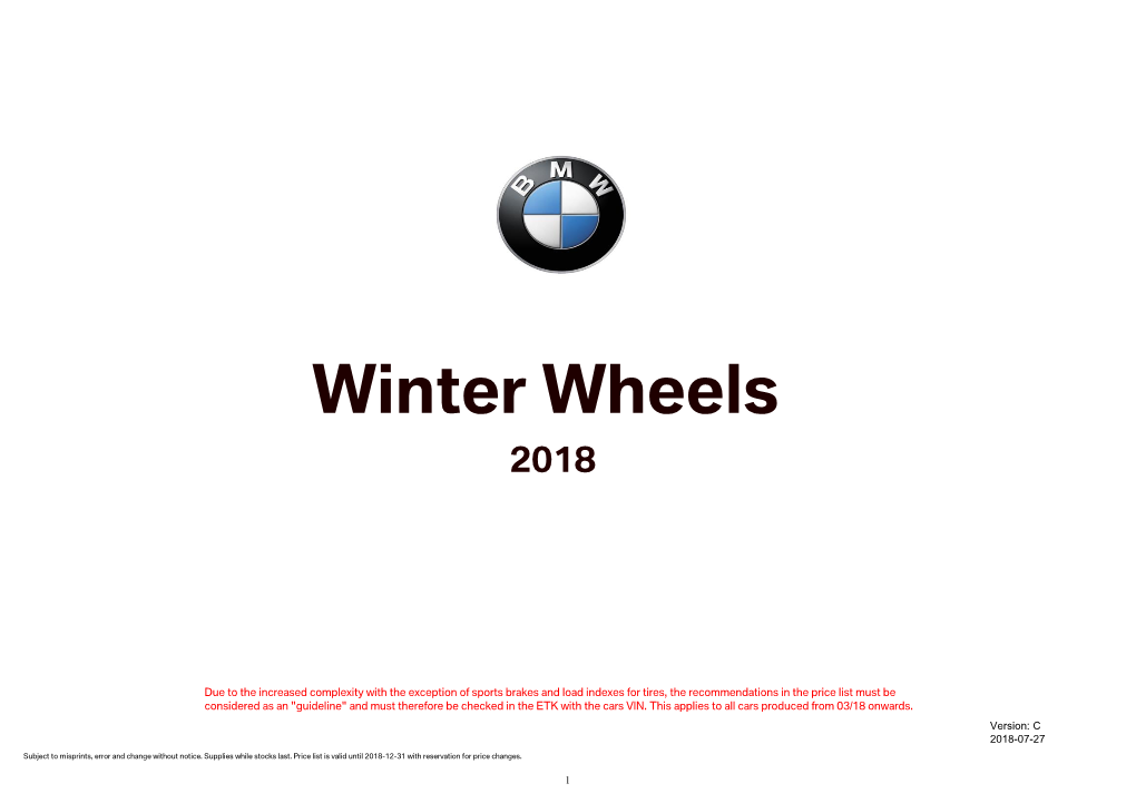 Winter Wheels 2018