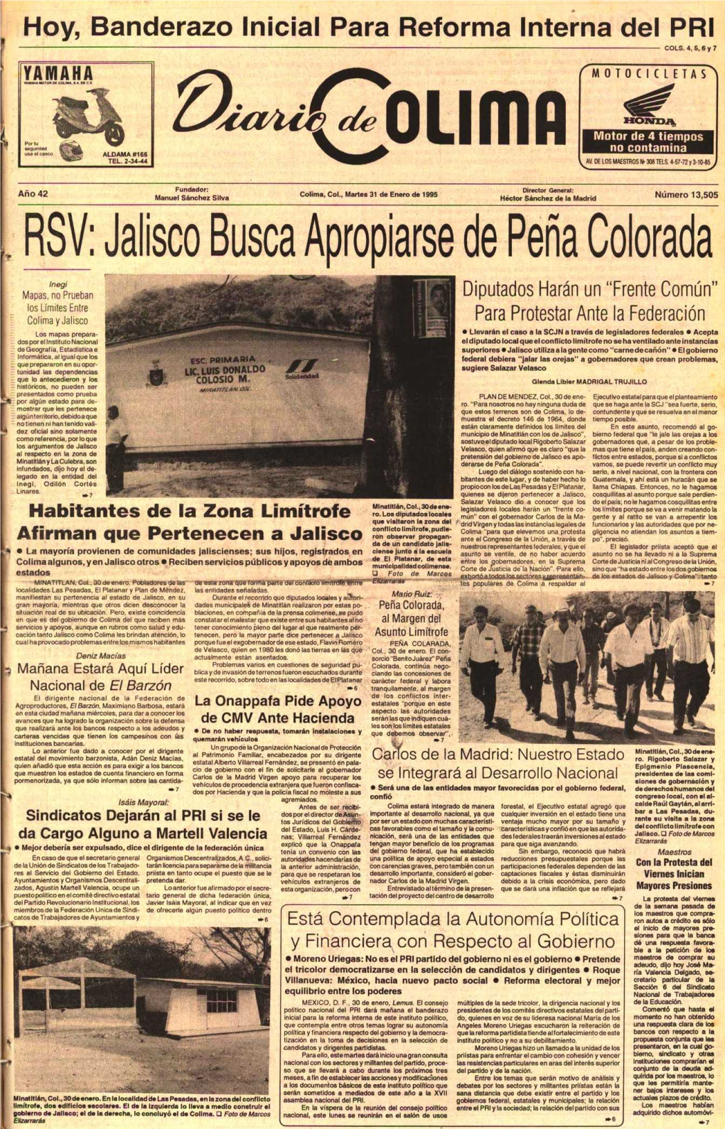 RSV. Jalisco Busca Apropiarse De Peña Colorad A