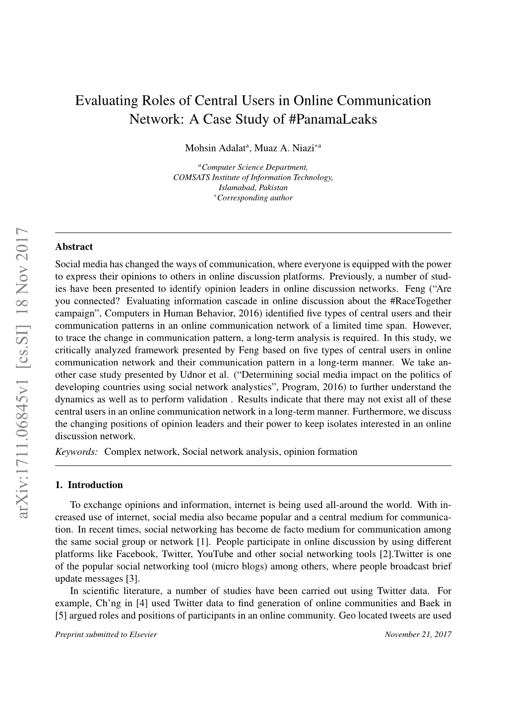 Evaluating Roles of Central Users in Online Communication Networks: A