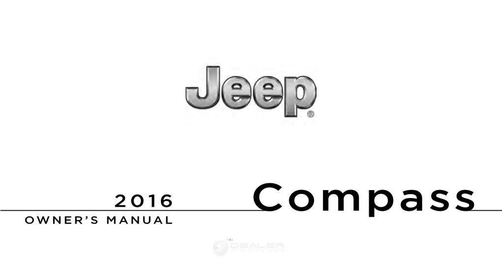 2016 Jeep Compass Owner's Manual