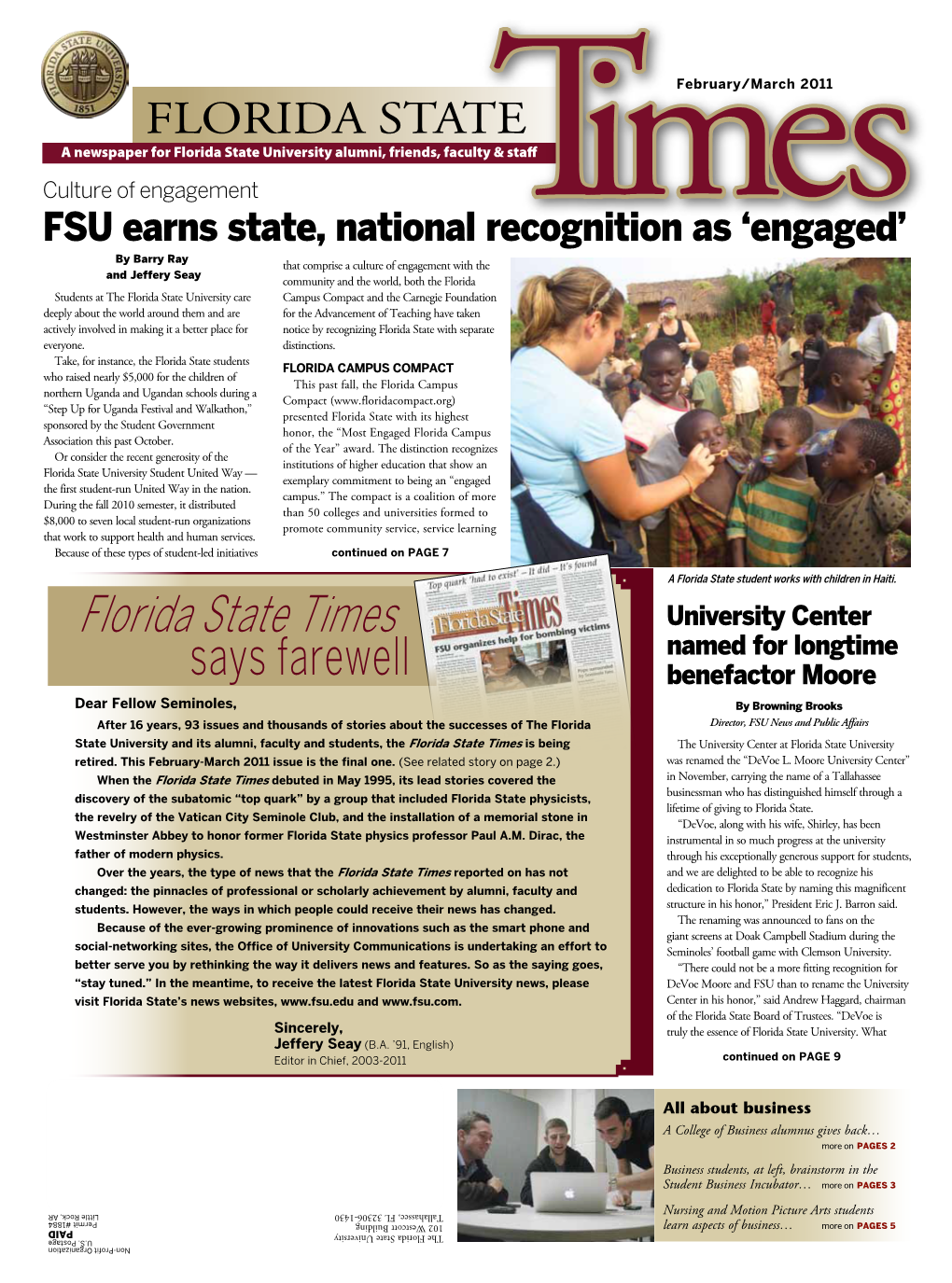 Florida State Times Says Farewell