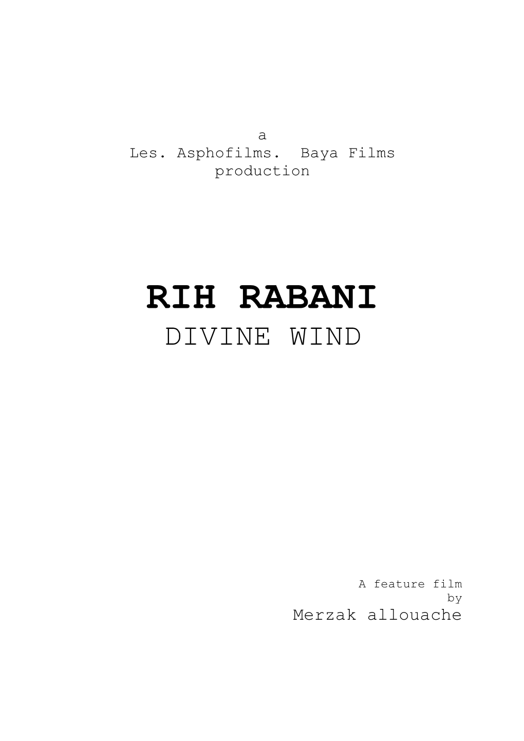 Rih Rabani Divine Wind