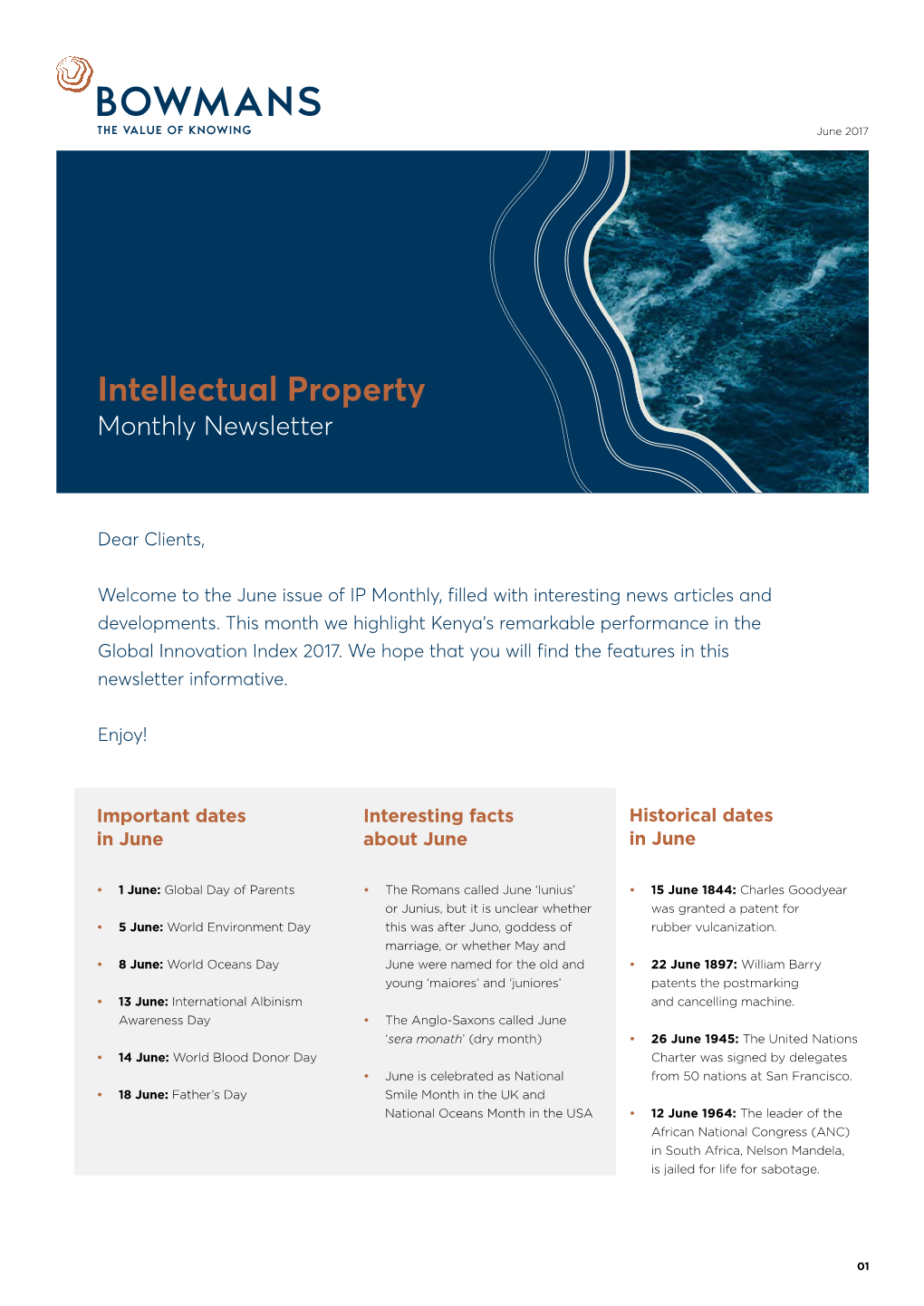 Intellectual Property Monthly Newsletter