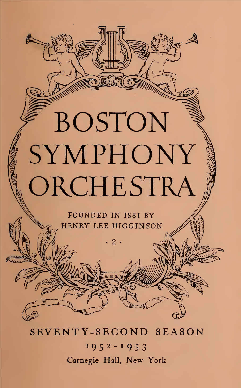 Boston Symphony Orchestra Concert Programs, Season 72, 1952
