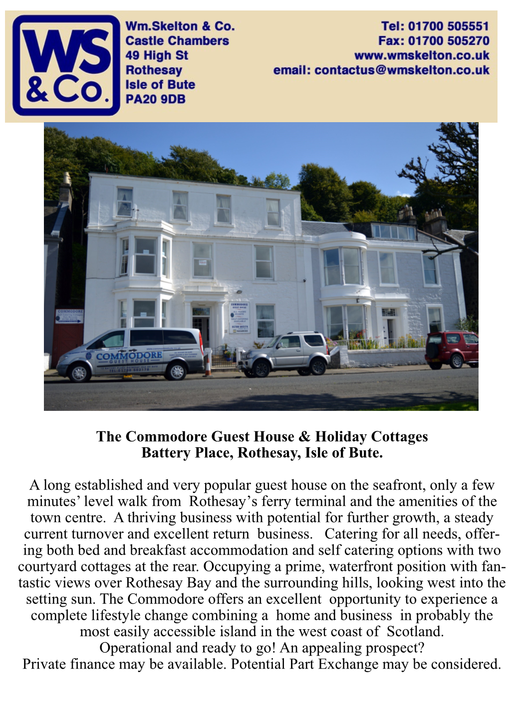 The Commodore Guest House & Holiday Cottages Battery Place